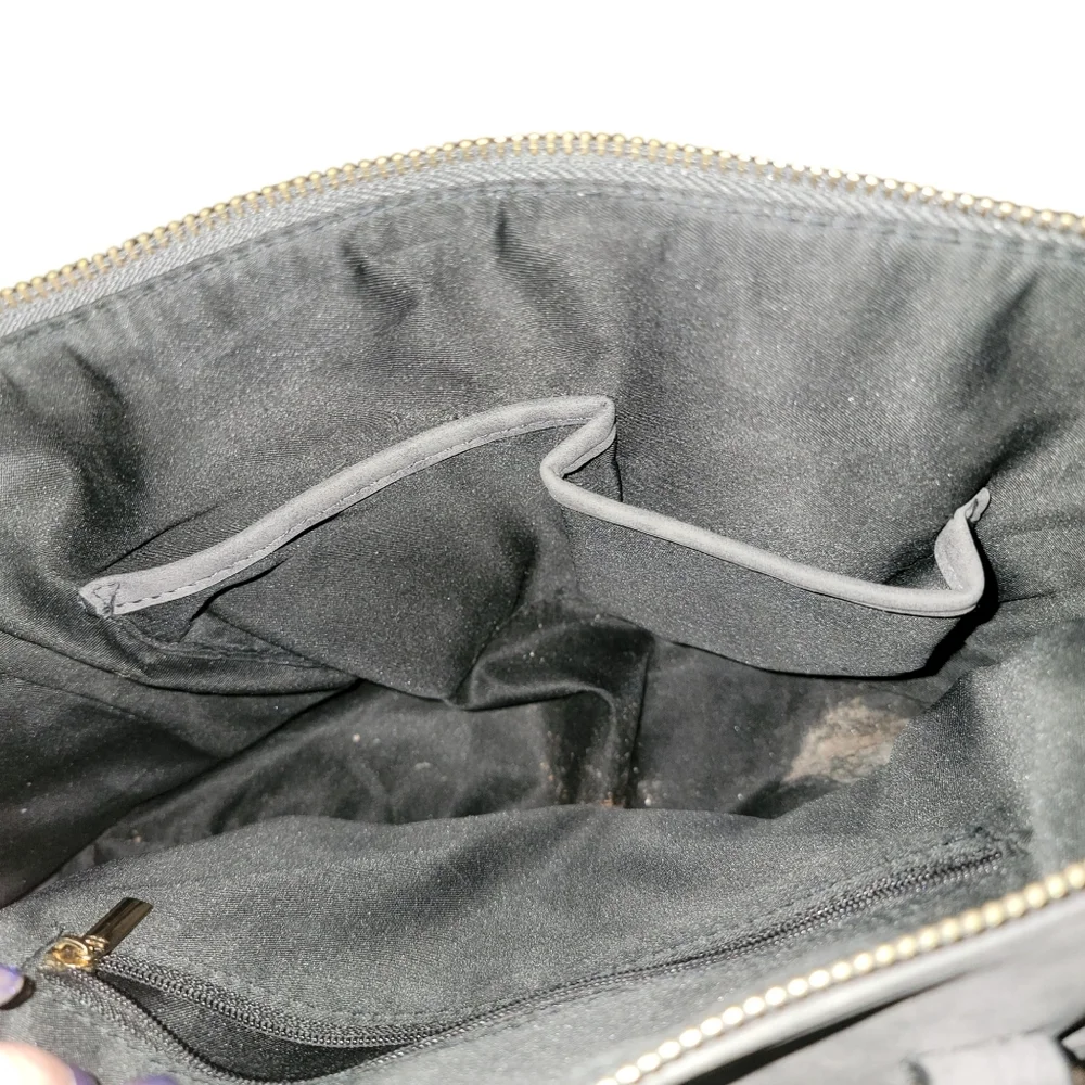 Massini Gray Leather Purse - Picture 6 of 6